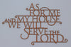 As For Me and My House Scripture Wall Art