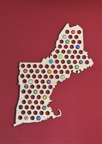 New England Beer Cap Map