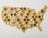 United States of America Beer Cap Map