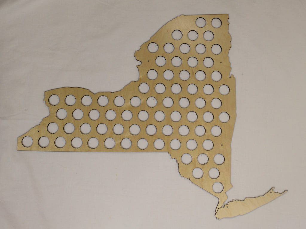 New York State Beer Cap Map