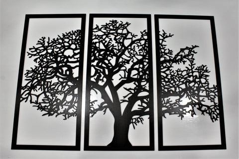 Tree of Life Wall Art-Ebony Wood with Satin Finish