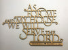 As For Me and My House Scripture Wall Art, Customized