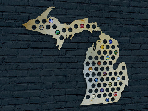 Michigan Beer Cap Map