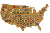 United States of America Beer Cap Map