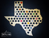 Texas State Beer Cap Map