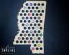 Mississippi State Beer Cap Map