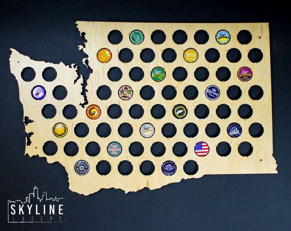 Washington State Beer Cap Map