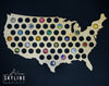 Kentucky State Beer Cap Map