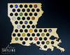 Louisiana State Beer Cap Map