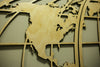 World Map Art -Huge Wood Globe Wall Hanging - Office Art - Library