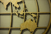 World Map Art -Huge Wood Globe Wall Hanging - Office Art - Library